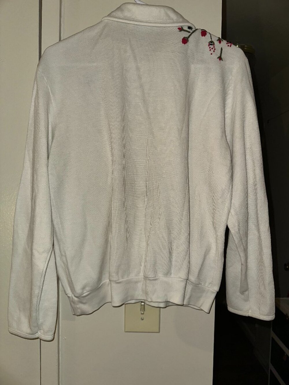 White Embroidered Long Sleeve